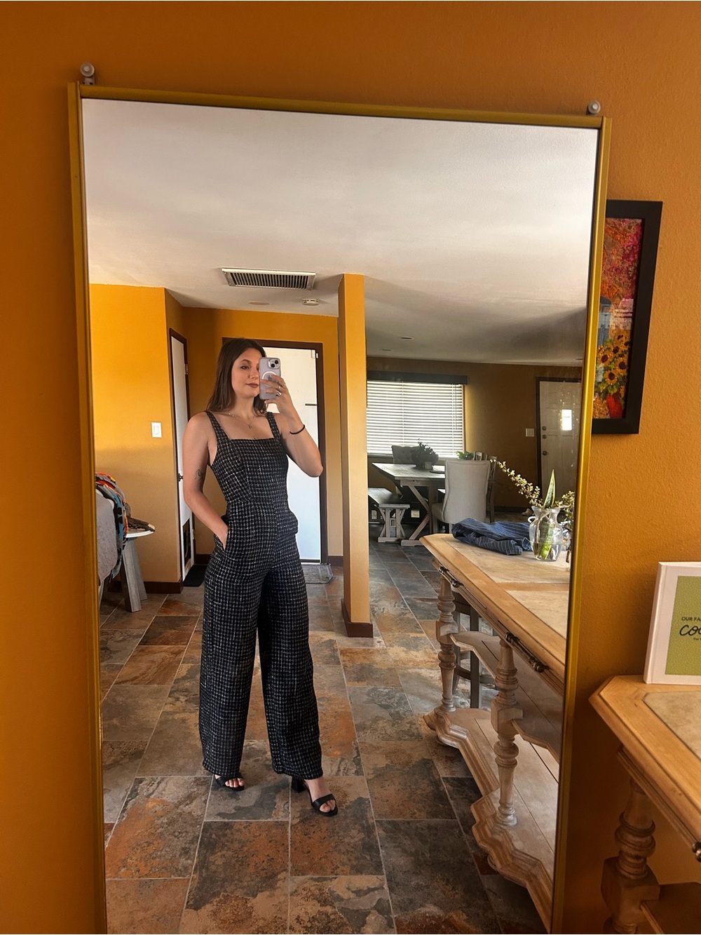 VICI Wide Leg Jumpsuit With Pockets Size XS